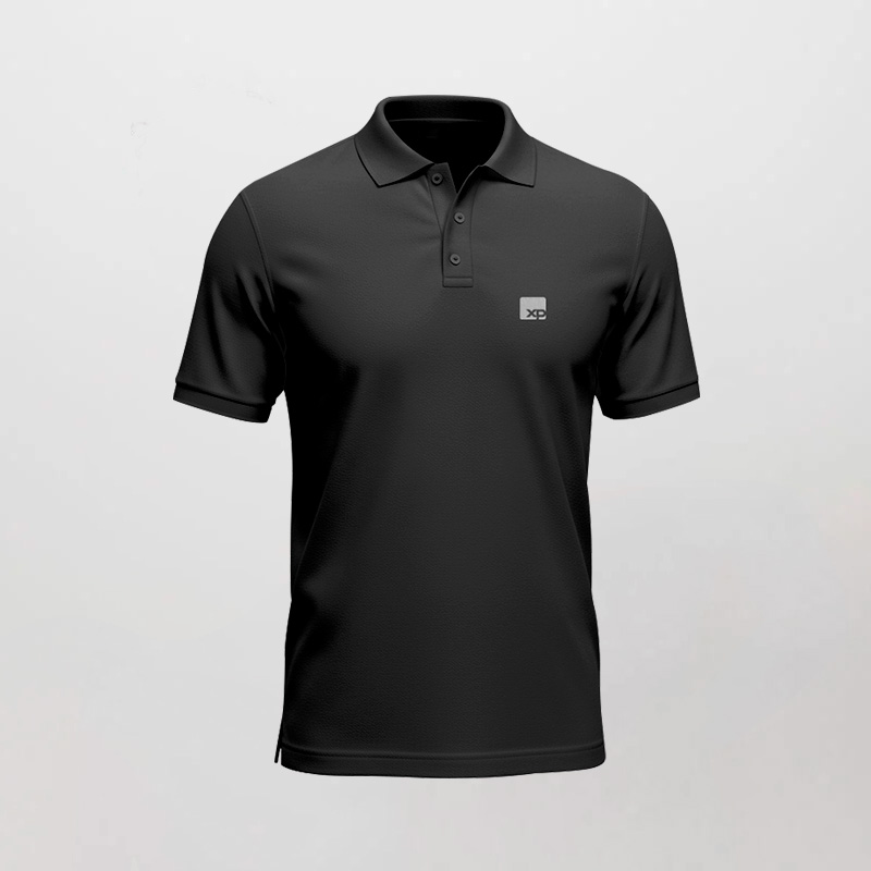 polo preta masculina basic - XP Store Oficial