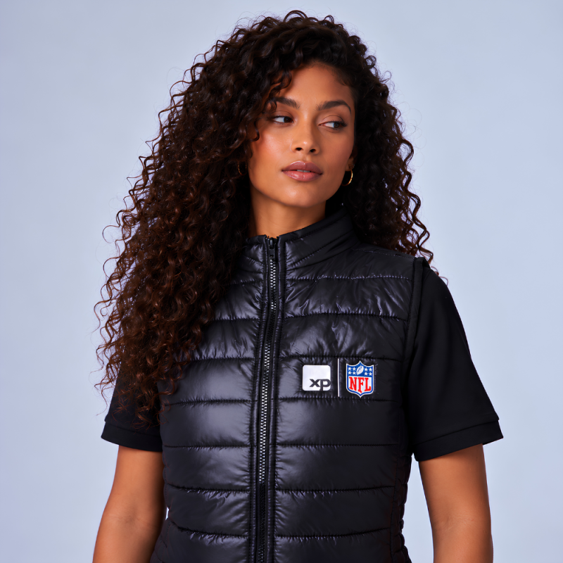colete premium feminino collab XP & NFL
