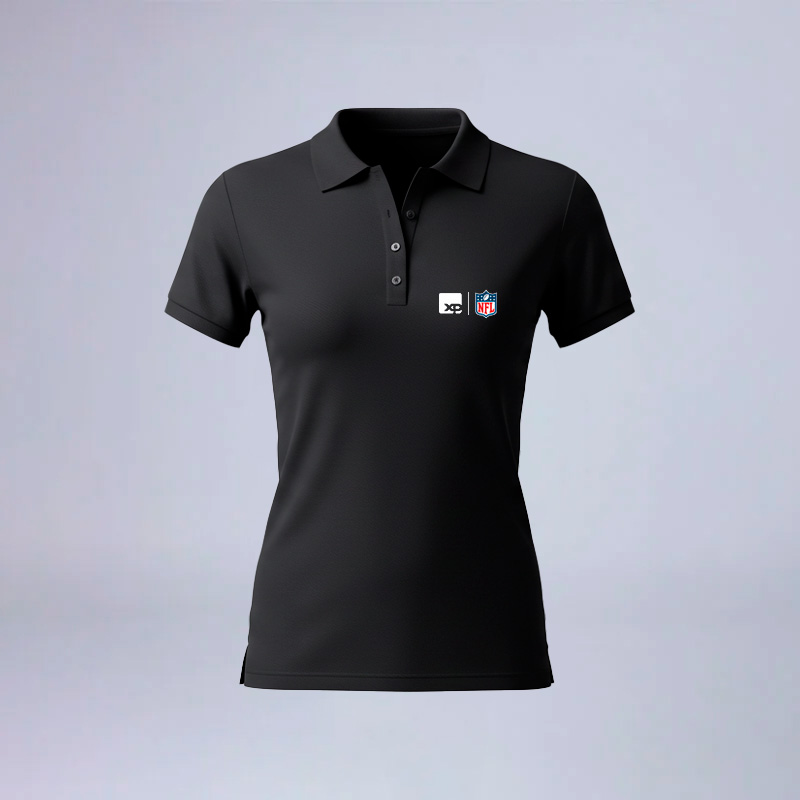 polo pima preta feminina collab XP & NFL - XP Store Oficial