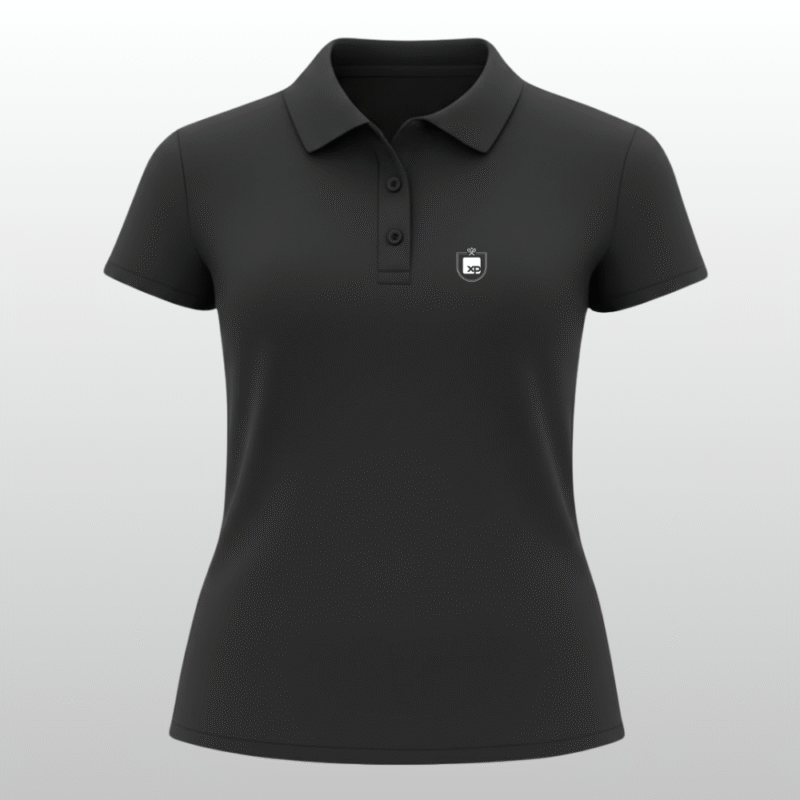 polo pima preta feminina - Tennis XP